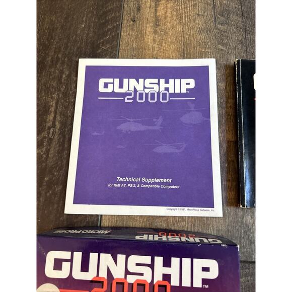Gunship 2000 (PC, 1991) -‎ 5.25 Inch Floppy - Picture 5 of 6